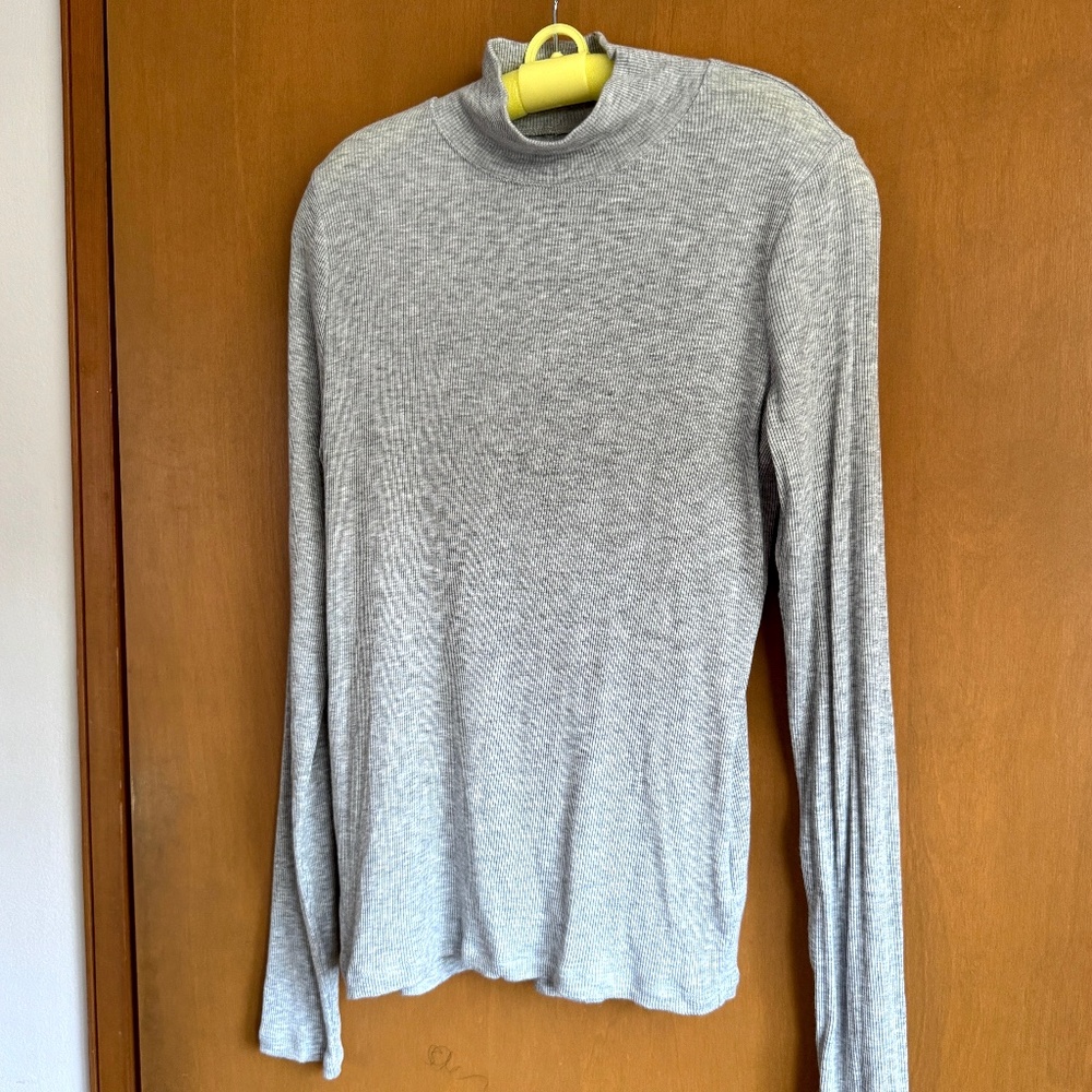 Aerie Mock Turtle LS Shirt, Soft and Sexy, Size Small